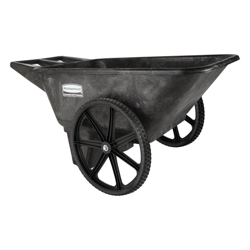 Rubbermaid FG564200BLA Wheelbarrow, HDPE Tray