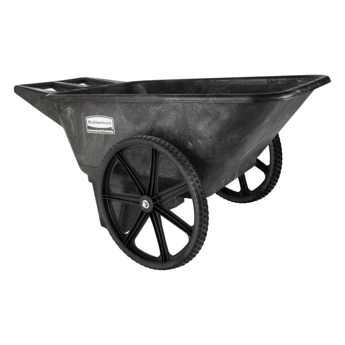 Rubbermaid FG564200BLA Wheelbarrow, HDPE Tray