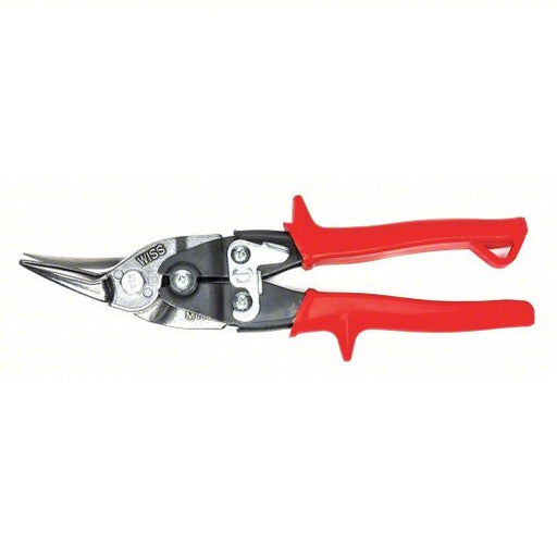 Crescent Wiss M1R Aviation Snip Left, 9 3/4 in Overall Lg, 1 1/2 in Cutting Lg, Steel, Plastic, Steel - KVM Tools Inc.KV4X863