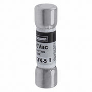 Bussmann KTK-5 Fuse, Fast Acting, 5A, KTK Series, 600V AC, Not Rated, 1-1/2" L x 13/32" dia - KVM Tools Inc.KV4XC40