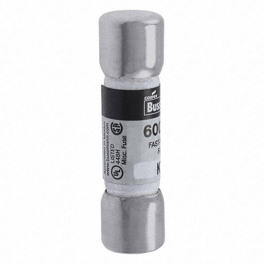 Bussmann KTK-5 Fuse, Fast Acting, 5A, KTK Series, 600V AC, Not Rated, 1-1/2" L x 13/32" dia - KVM Tools Inc.KV4XC40