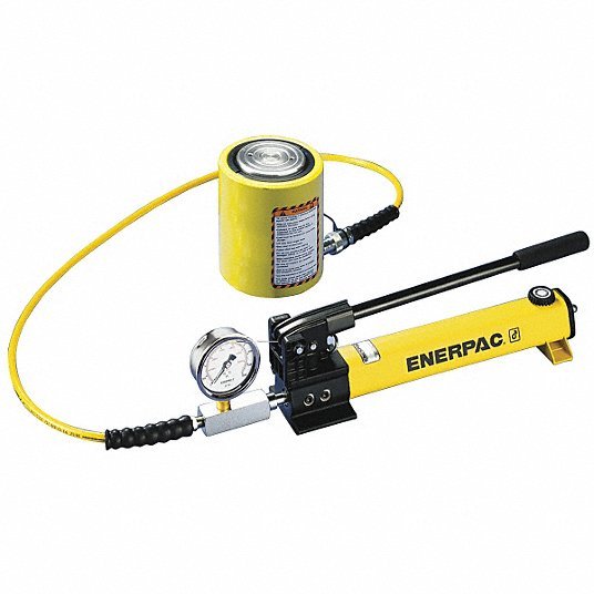 Enerpac SCL502H Low Profile Ram and Pump Set 50 ton Cylinder Nominal Capacity, 2 1/4 in Cylinder Stroke - KVM Tools Inc.KV4YDZ2