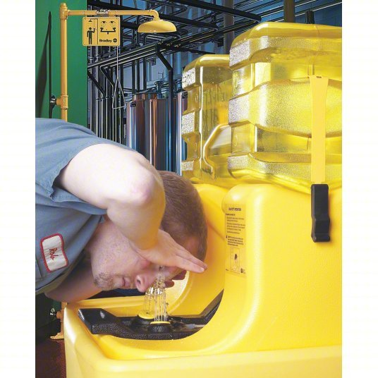 Bradley S19 - 921 Eyewash Station Gravity - Fed, 7 gal Cap, Eyes, Water Preservative, Media Sold Separately - KVM Tools Inc.KV4YF98
