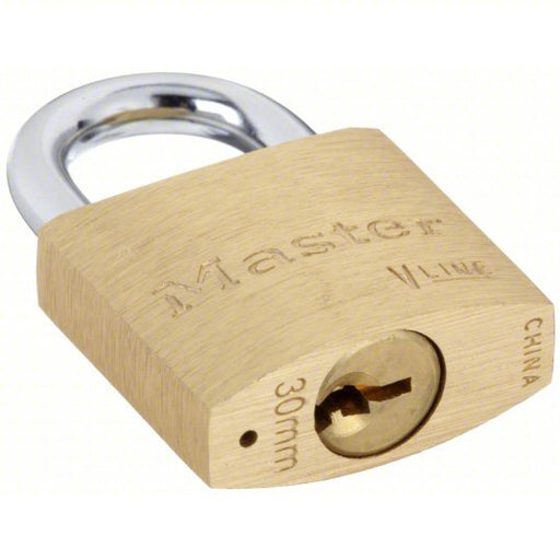 Master Lock 4130 Padlock 7/16 in Vertical Shackle Clearance, 3/8 in Horizontal Shackle Clearance, 3 Pin Pins, Steel - KVM Tools Inc.KV4YH21