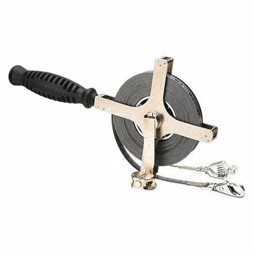 Lufkin CN1296SMEF59N Double Duty Oil Gauging Tape Measure 100 ft / 30 m, Swivel Snap Tip, Steel, Silver - KVM Tools Inc.KV4YRT9