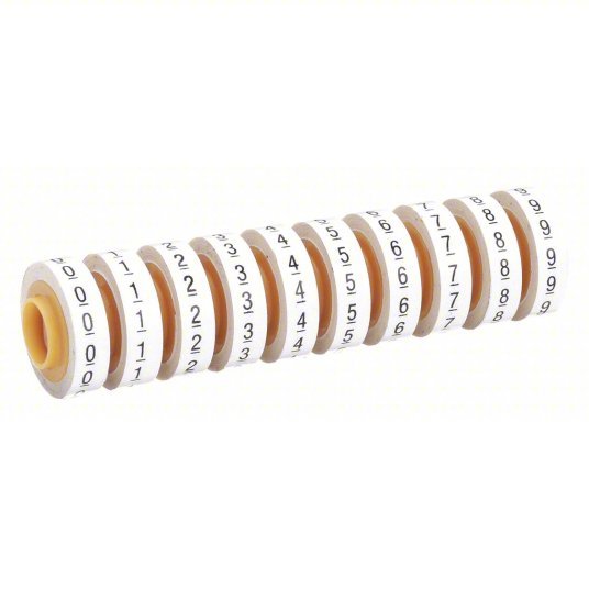 3M SDR-0-9 Wire Marker Tape Refill 0 to 9, Red, 5,760 Labels, -40 Degrees to 250 Degrees F, 10 PK - KVM Tools Inc.KV4YT52