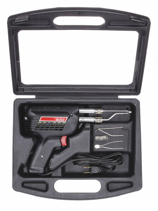 Weller D550PK Soldering Gun Kit, 260/200 W, 900-1,100°F, 3 Tips (Conical/Knife/Smoothing), 120V