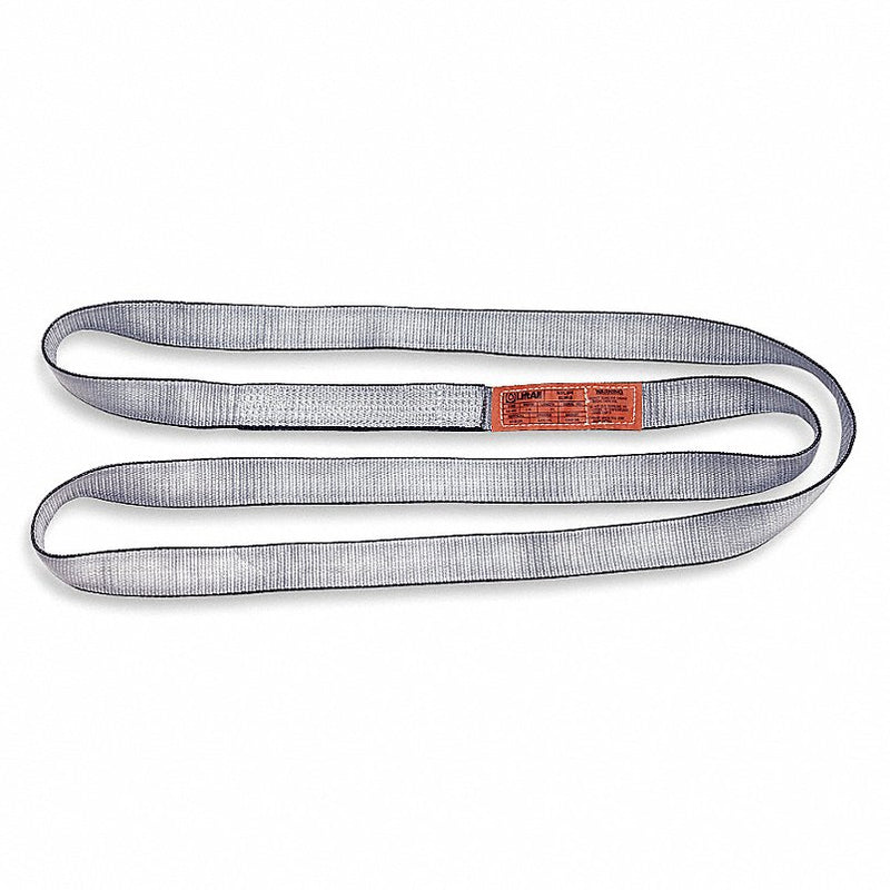 Lift-All EN1802TX6 Web Sling, Endless, 6 ft L, 2 in W, Tuff-Edge Polyester, Silver - KVM Tools Inc.KV1A596