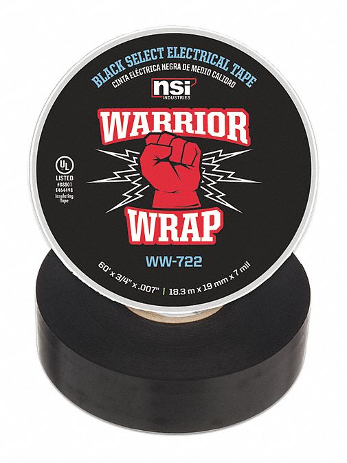 WarriorWrap WW-722 Electrical Tape Black