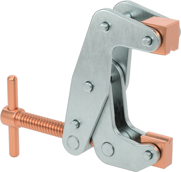 McMaster 5046A11 No-Twist C-Clamp, Steel, T-Handle, 0"–1" Opening, 350 lb Capacity