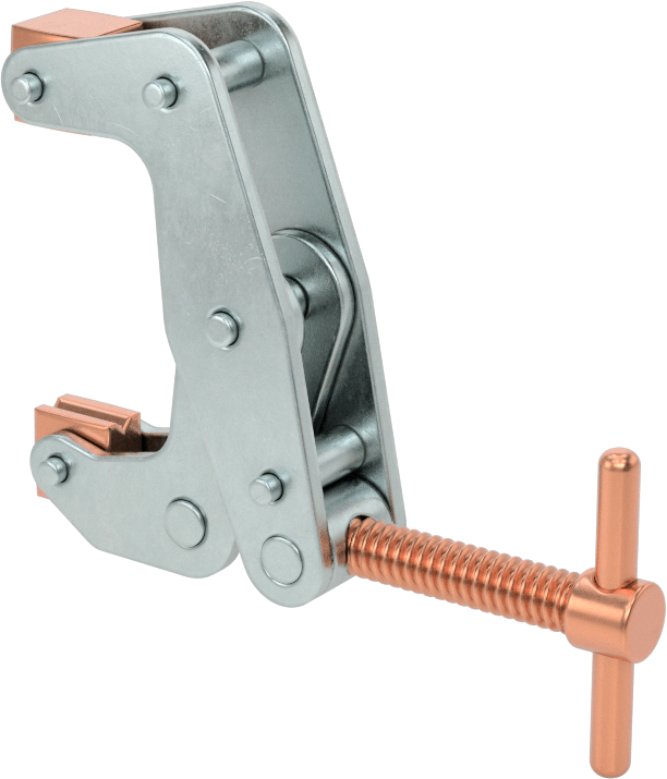 McMaster 5046A11 No-Twist C-Clamp, Steel, T-Handle, 0"–1" Opening, 350 lb Capacity