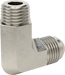 McMaster 50715K183 37 Degree Flared Fitting for Stainless Steel Tubing 90 Degree Adapter for 3/8" Tube OD x 1/4 NPT Male - KVM Tools Inc.KV50715K183