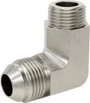 McMaster 50715K185 37 Degree Flared Fitting for Stainless Steel Tubing 90 Degree Adapter for 1/2" Tube OD x 3/8 NPT Male - KVM Tools Inc.KV50715K185