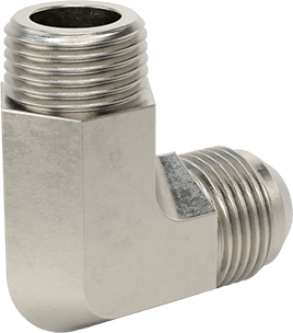 McMaster 50715K289 37 Degree Flared Fitting for Stainless Steel Tubing 90 Degree Adapter for 5/8" Tube OD x 1/2 NPT Male - KVM Tools Inc.KV50715K289