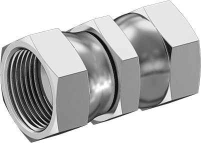 McMaster 50715K755 37 Degree Flared Fitting for Stainless Steel Tubing Straight Connector with Swivel, for 1" Tube OD - KVM Tools Inc.KV50715K755