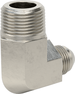 McMaster 50715K943 37 Degree Flared Fitting for Stainless Steel Tubing 90 Degree Adapter for 1/2" Tube OD x 3/4 NPT Male - KVM Tools Inc.KV50715K943