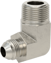 McMaster 50715K943 37 Degree Flared Fitting for Stainless Steel Tubing 90 Degree Adapter for 1/2" Tube OD x 3/4 NPT Male - KVM Tools Inc.KV50715K943