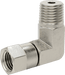McMaster 50715K945 37 Degree Flared Fitting for Stainless Steel Tubing 90 Degree Swivel Adapter for 1/4" Tube OD x 1/4 NPT Male - KVM Tools Inc.KV50715K945