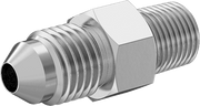 McMaster 50715K161 37 Degree Flared Fitting for Stainless Steel Tubing Straight Adapter for 1/4" Tube OD x 1/8 NPT Male - KVM Tools Inc.KV50715K161