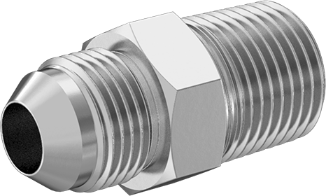 McMaster 50715K166 37 Degree Flared Fitting for Stainless Steel Tubing Straight Adapter for 1/2" Tube OD x 1/2 NPT Male - KVM Tools Inc.KV50715K166