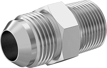 McMaster 50715K167 37 Degree Flared Fitting for Stainless Steel Tubing Straight Adapter for 3/4" Tube OD x 3/4 NPT Male - KVM Tools Inc.KV50715K167