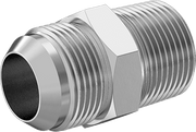 McMaster 50715K168 37 Degree Flared Fitting for Stainless Steel Tubing Straight Adapter for 1" Tube OD x 1 NPT Male - KVM Tools Inc.KV50715K168