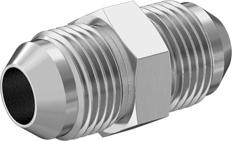 McMaster 50715K263 37 Degree Flared Fitting for Stainless Steel Tubing Straight Connector for 1/2" Tube OD - KVM Tools Inc.KV50715K263