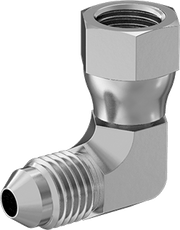 McMaster 50715K532 37 Degree Flared Fitting for Stainless Steel Tubing 90 Degree Swivel Adapter for 1/4" OD Tube x Female Tube - KVM Tools Inc.KV50715K532