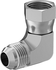 McMaster 50715K536 37 Degree Flared Fitting for Stainless Steel Tubing 90 Degree Swivel Adapter for 5/8" OD Tube x Female Tube - KVM Tools Inc.KV50715K536