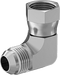 McMaster 50715K536 37 Degree Flared Fitting for Stainless Steel Tubing 90 Degree Swivel Adapter for 5/8" OD Tube x Female Tube - KVM Tools Inc.KV50715K536