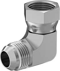 McMaster 50715K537 37 Degree Flared Fitting for Stainless Steel Tubing 90 Degree Swivel Adapter for 3/4" OD Tube x Female Tube - KVM Tools Inc.KV50715K537
