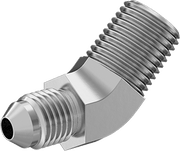 McMaster 50715K641 37 Degree Flared Fitting for Stainless Steel Tubing 45 Degree Adapter for 1/4" Tube OD x 1/4 NPT Male - KVM Tools Inc.KV50715K641
