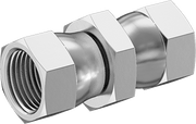 McMaster 50715K692 37 Degree Flared Fitting for Stainless Steel Tubing Straight Connector with Swivel, for 1/2" Tube OD - KVM Tools Inc.KV50715K692