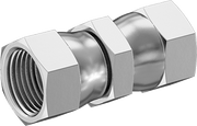 McMaster 50715K753 37 Degree Flared Fitting for Stainless Steel Tubing Straight Connector with Swivel, for 5/8" Tube OD - KVM Tools Inc.KV50715K753