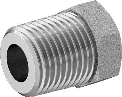 McMaster 50925K349 Compact Extreme - Pressure Steel Pipe Fitting Bushing Adapter, 1/2 NPTF Male x 1/4 NPTF Female - KVM Tools Inc.KV50925K349