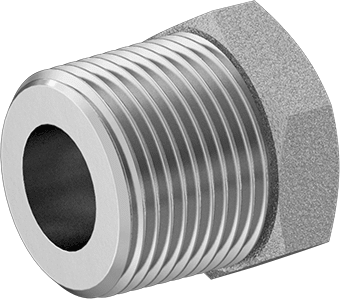 McMaster 50925K362 Compact Extreme - Pressure Steel Pipe Fitting Bushing Adapter, 1 NPTF Male x 1/2 NPTF Female - KVM Tools Inc.KV50925K362