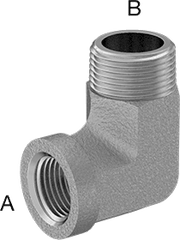 McMaster 50925K518 Compact Extreme - Pressure Steel Pipe Fitting 90 Degree Reducing Adapter, 3/4 Male x 1/2 Female NPTF - KVM Tools Inc.KV50925K518