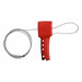 Brady 50943 Cable Lockout Cable Only, Includes Cable, Steel, 8 ft Cable Lg, Red, Cable Included - KVM Tools Inc.KV5TA71