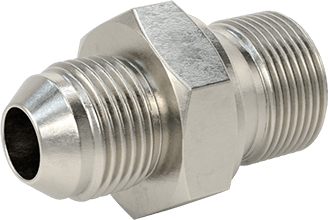 McMaster 5097K102 37 Degree Flared Fitting for Stainless Steel Tubing Straight Adapter for 1/2" Tube OD x 1/2 BSPP Male - KVM Tools Inc.KV5097K102