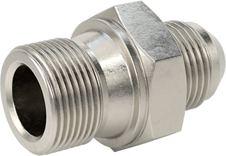 McMaster 5097K102 37 Degree Flared Fitting for Stainless Steel Tubing Straight Adapter for 1/2" Tube OD x 1/2 BSPP Male - KVM Tools Inc.KV5097K102