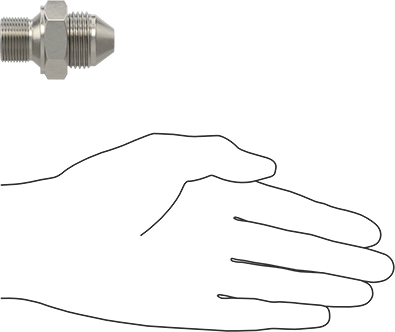 McMaster 5097K103 37 Degree Flared Fitting for Stainless Steel Tubing Straight Adapter for 3/4" Tube OD x 3/4 BSPP Male - KVM Tools Inc.KV5097K103