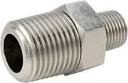 McMaster 51205K139 Extreme - Pressure 316 Stainless Steel Pipe Fitting Straight Reducer with Hex Body, 1/2 x 1/4 NPTF Male - KVM Tools Inc.KV51205K139