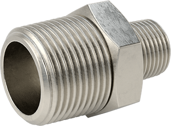 McMaster 51205K149 Extreme - Pressure 316 Stainless Steel Pipe Fitting Straight Reducer with Hex Body, 1 x 1/2 NPTF Male - KVM Tools Inc.KV51205K149