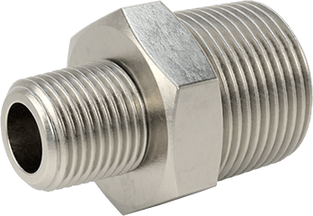 McMaster 51205K149 Extreme - Pressure 316 Stainless Steel Pipe Fitting Straight Reducer with Hex Body, 1 x 1/2 NPTF Male - KVM Tools Inc.KV51205K149