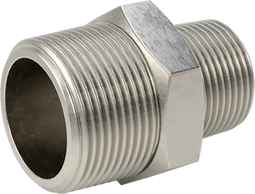 McMaster 51205K206 Extreme - Pressure 316 Stainless Steel Pipe Fitting Straight Reducer with Hex Body, 1 - 1/4 x 1 NPTF Male - KVM Tools Inc.KV51205K206