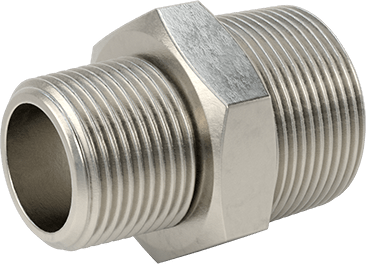 McMaster 51205K206 Extreme - Pressure 316 Stainless Steel Pipe Fitting Straight Reducer with Hex Body, 1 - 1/4 x 1 NPTF Male - KVM Tools Inc.KV51205K206