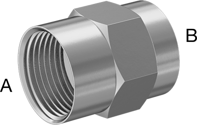 McMaster 51205K619 Extreme - Pressure 316 Stainless Steel Pipe Fitting Straight Reducer, 1 x 1/4 NPT Female - KVM Tools Inc.KV51205K619