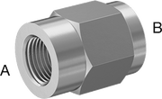 McMaster 51205K746 Extreme - Pressure 316 Stainless Steel Pipe Fitting Straight Reducer, 1/2 x 1/8 NPT Female - KVM Tools Inc.KV51205K746