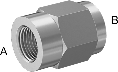 McMaster 51205K746 Extreme - Pressure 316 Stainless Steel Pipe Fitting Straight Reducer, 1/2 x 1/8 NPT Female - KVM Tools Inc.KV51205K746