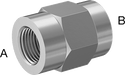 McMaster 51205K747 Extreme - Pressure 316 Stainless Steel Pipe Fitting Straight Reducer, 1/2 x 3/8 NPT Female - KVM Tools Inc.KV51205K747